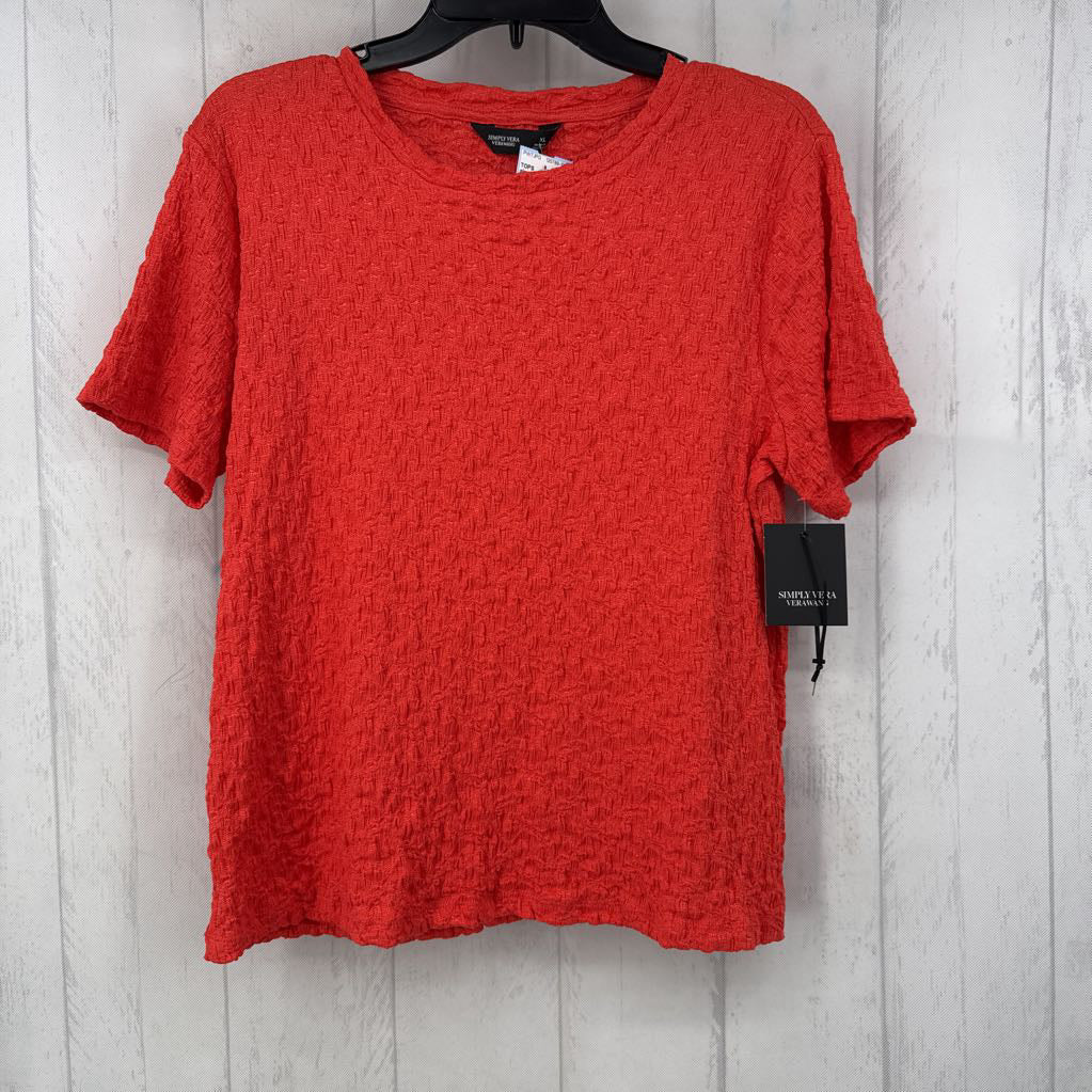 R25 XL textured s/s top