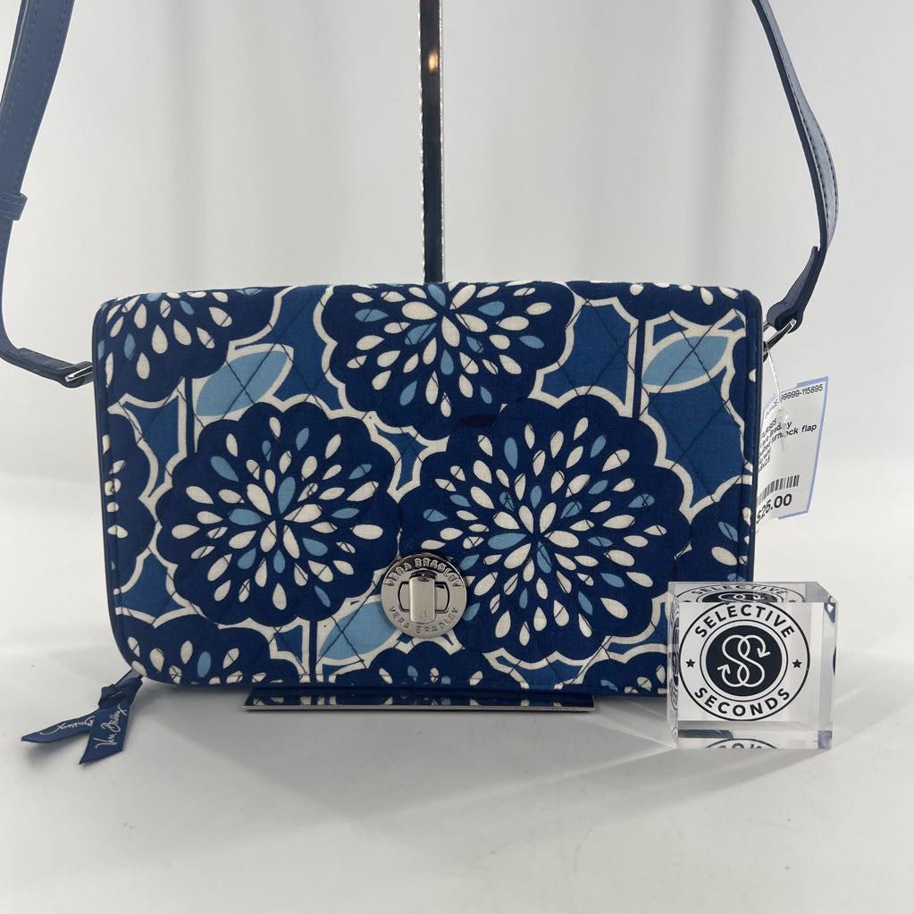 quilted turnlock flap slo print crossbody