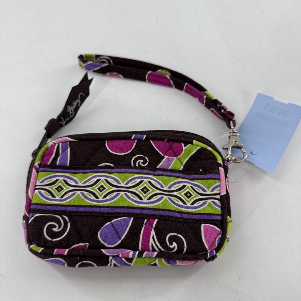 quillted flower print coin purse