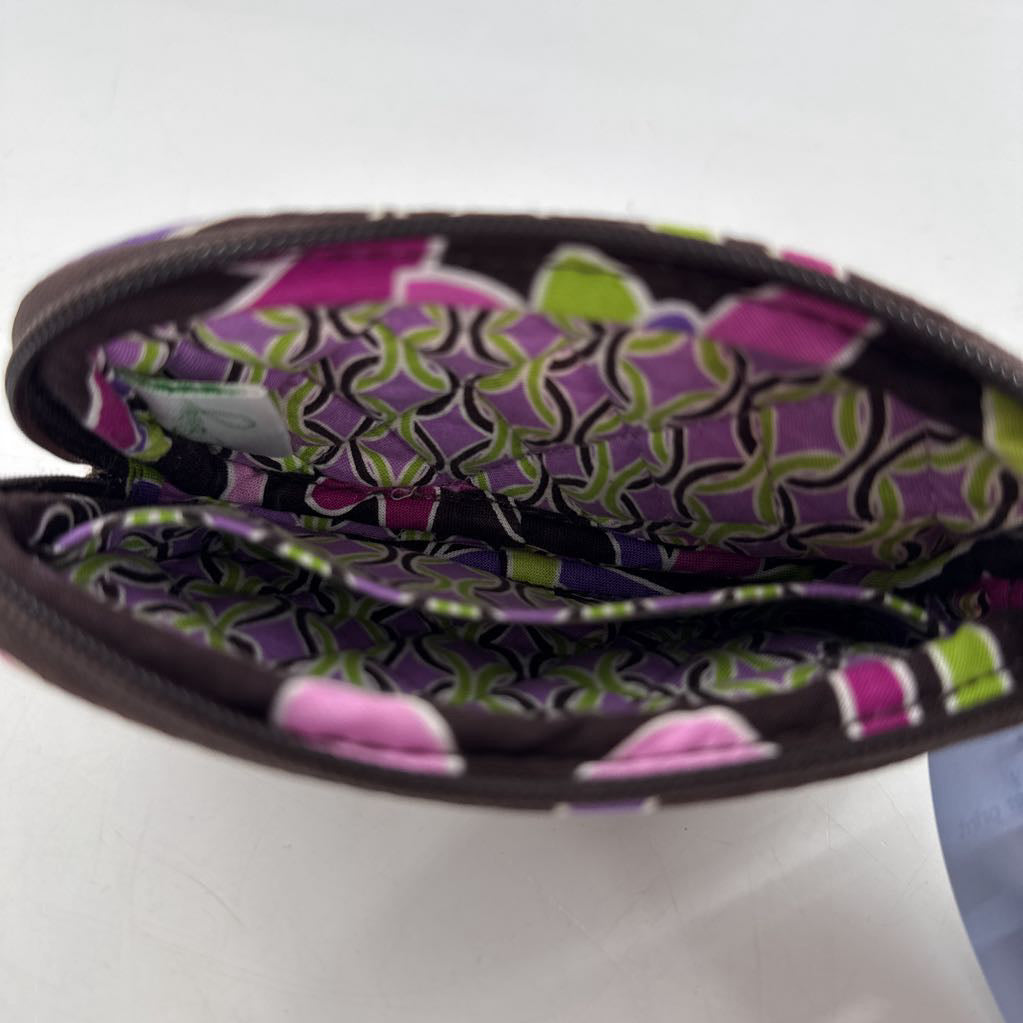 quillted flower print coin purse
