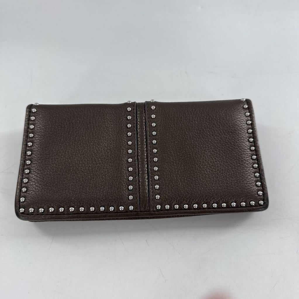 studded leather wallet