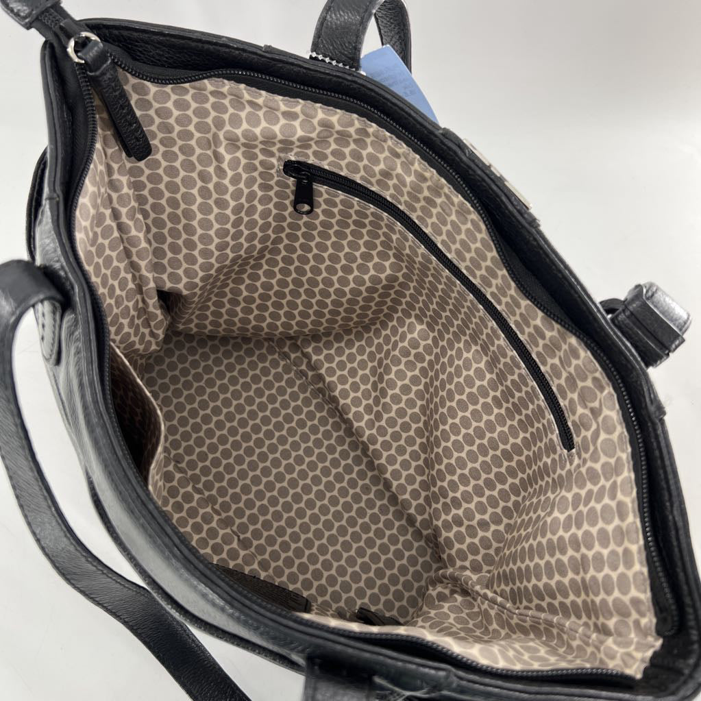 leather studded shoulder bag