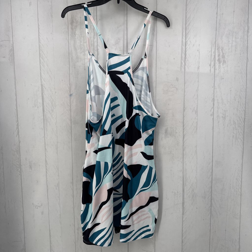 L printed slvls romper