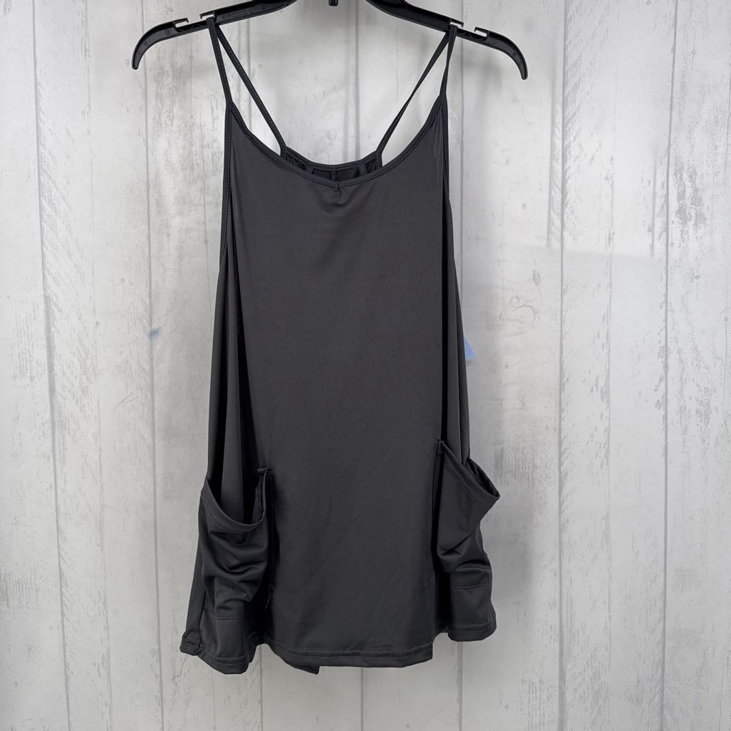 L v-neck slvls romper