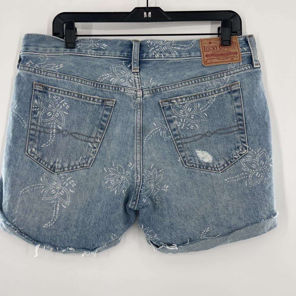 8 cuffeddenim shorts