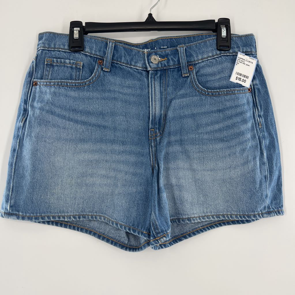 8 mid-rise jean shorts