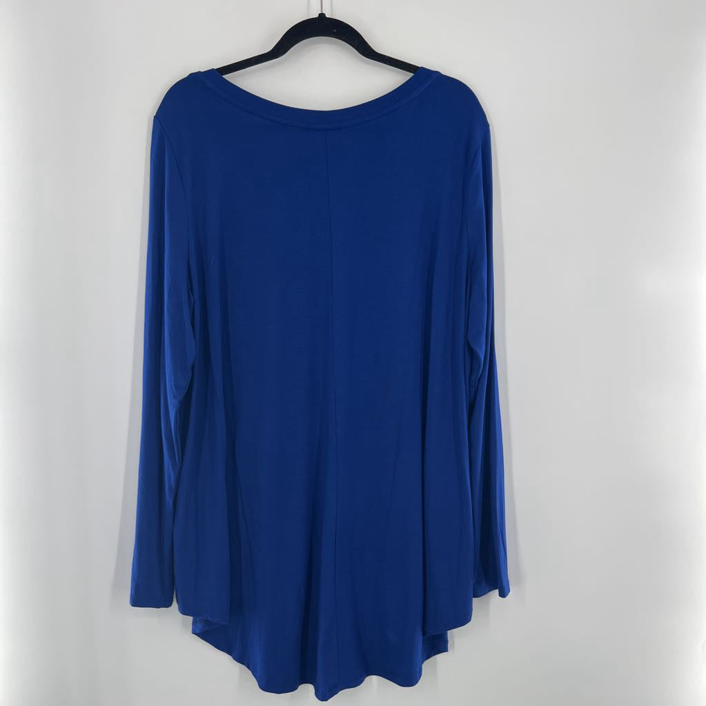 3X v-neck l/s top