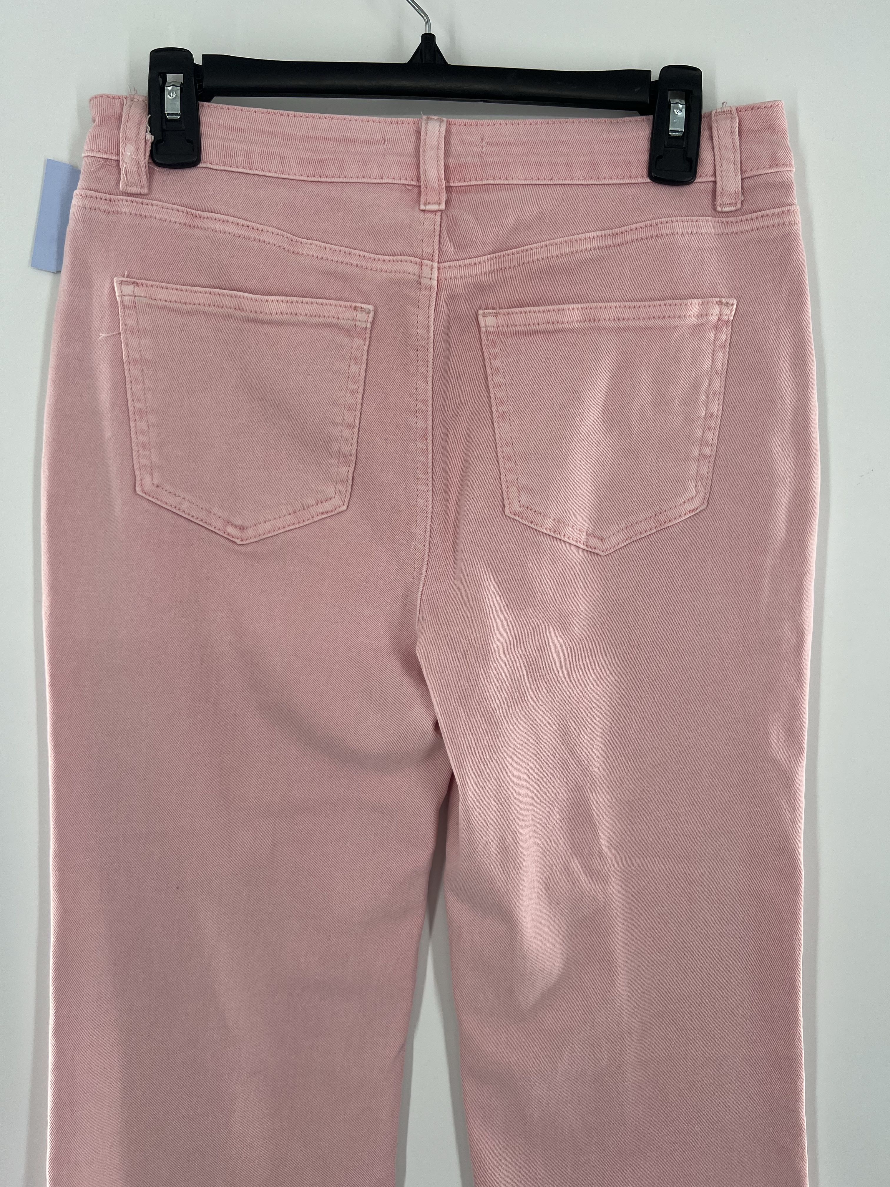 M frayed hem straight leg jean