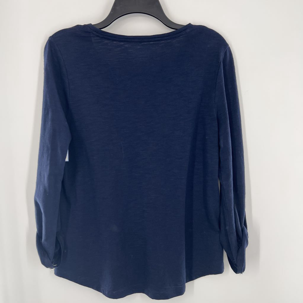 S round neck tab slv tee