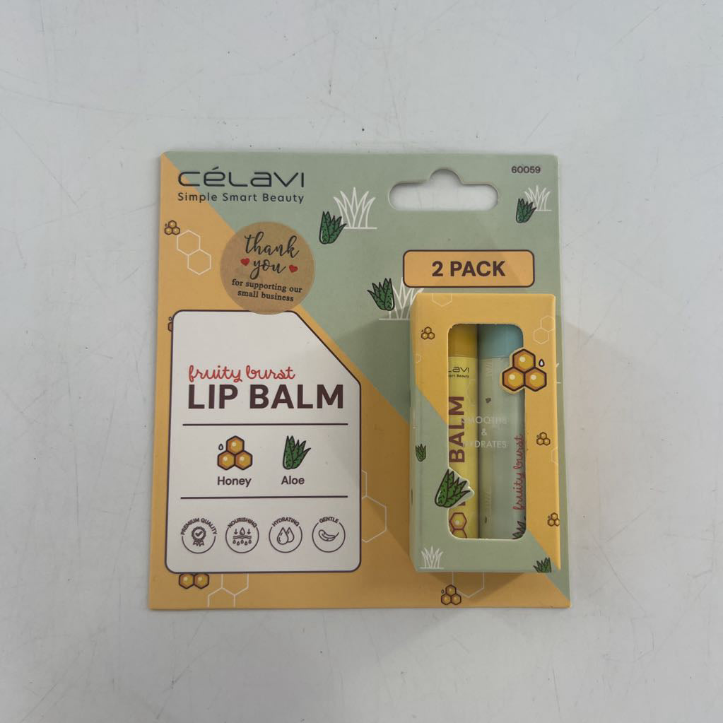 2pk lip balm fruity burst