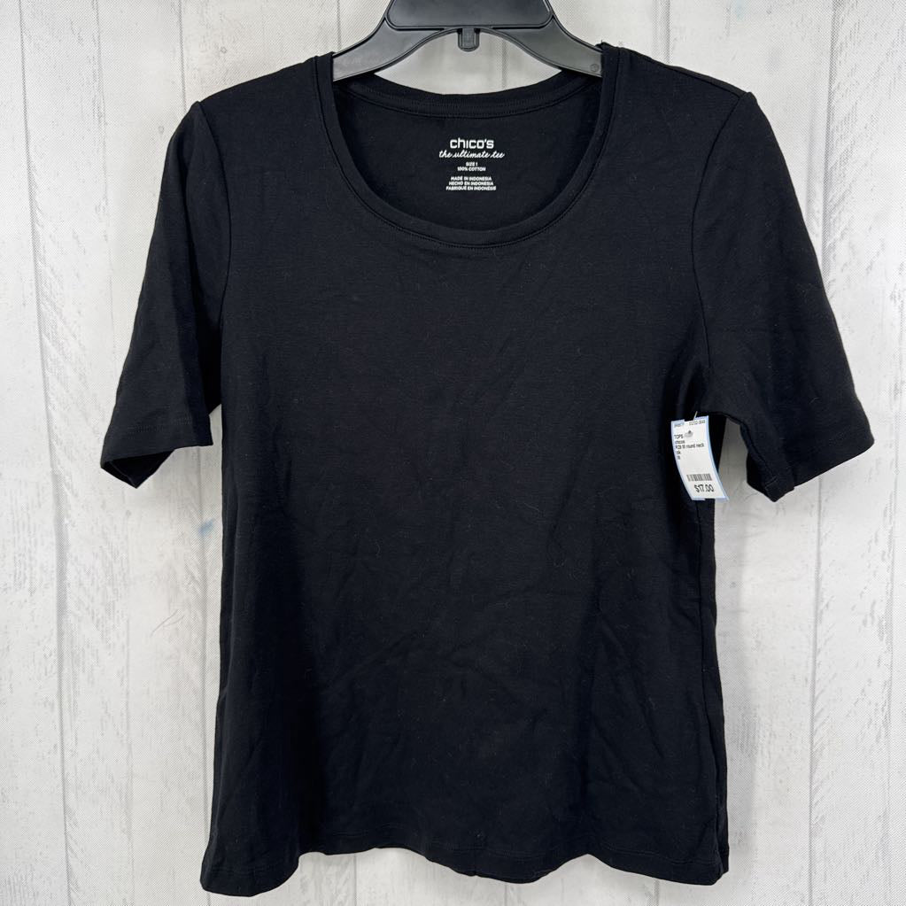 R29 M round neck elbow slv tee