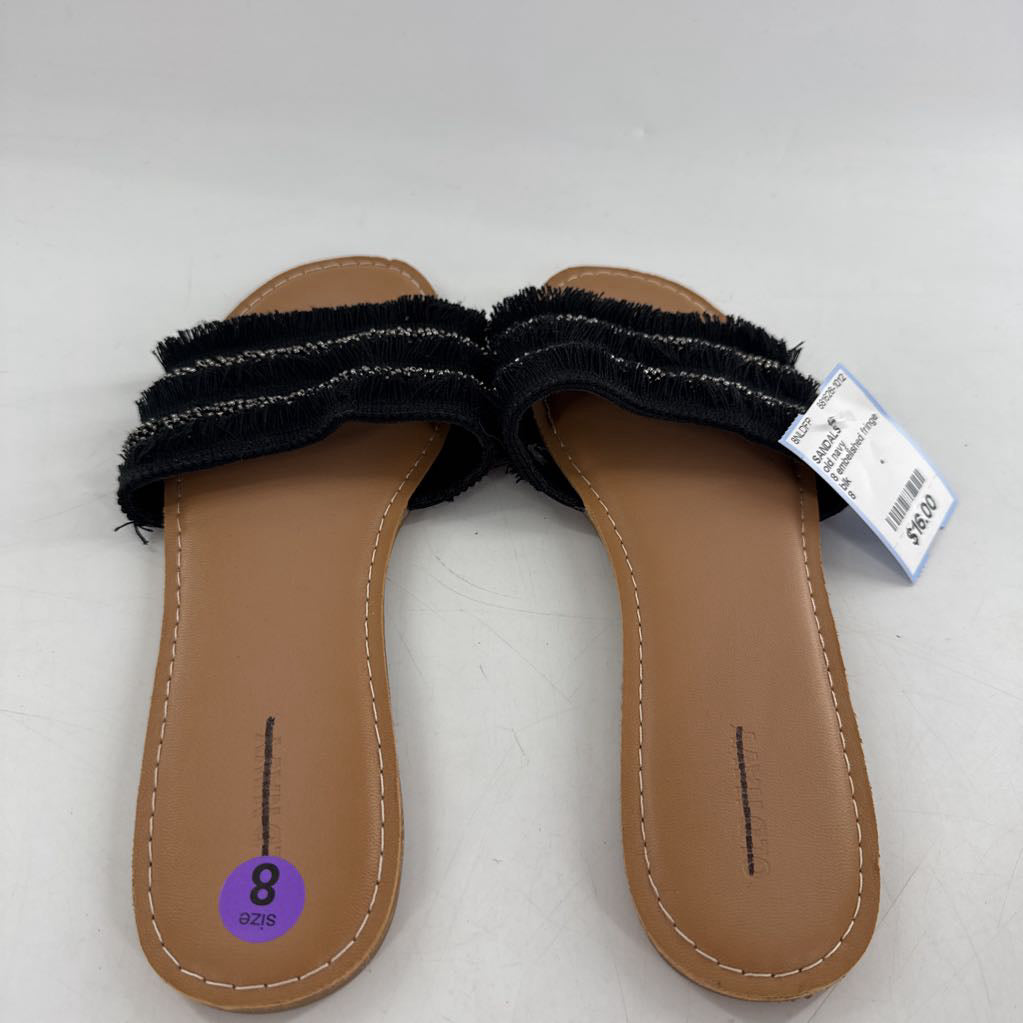8 embelished fringe slides