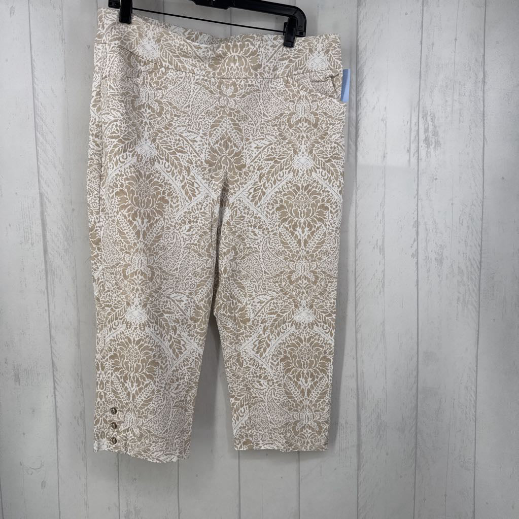 L/XL flo print pull-on capris