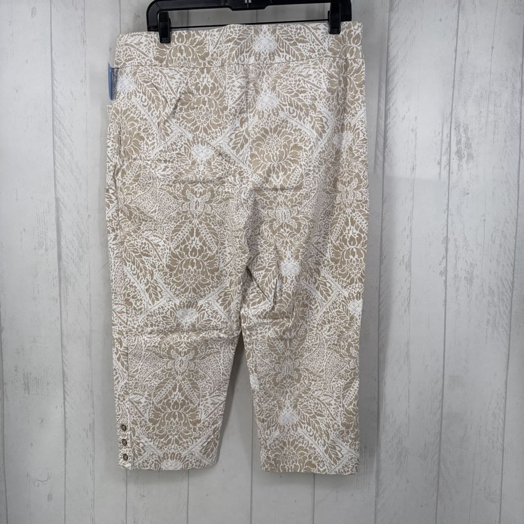 L/XL flo print pull-on capris