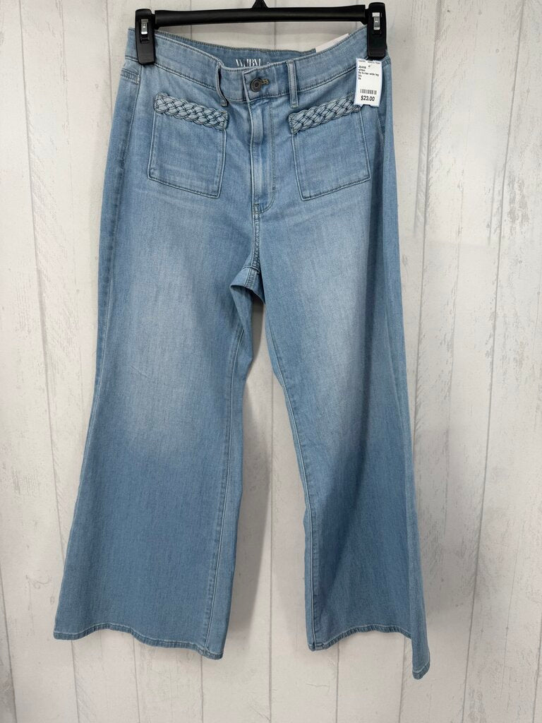 8s hi-rise wide leg jean