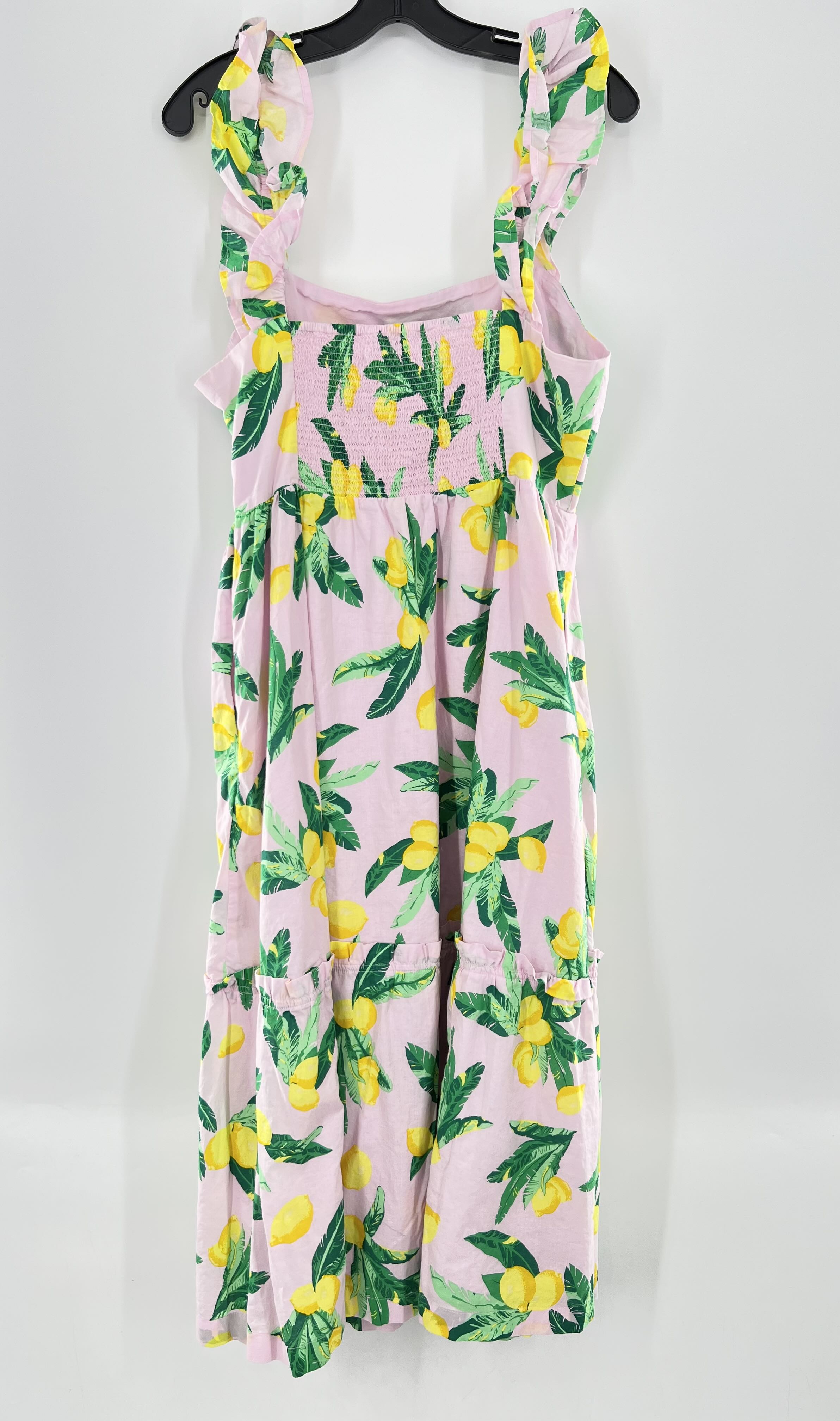 12 lemon print sundress