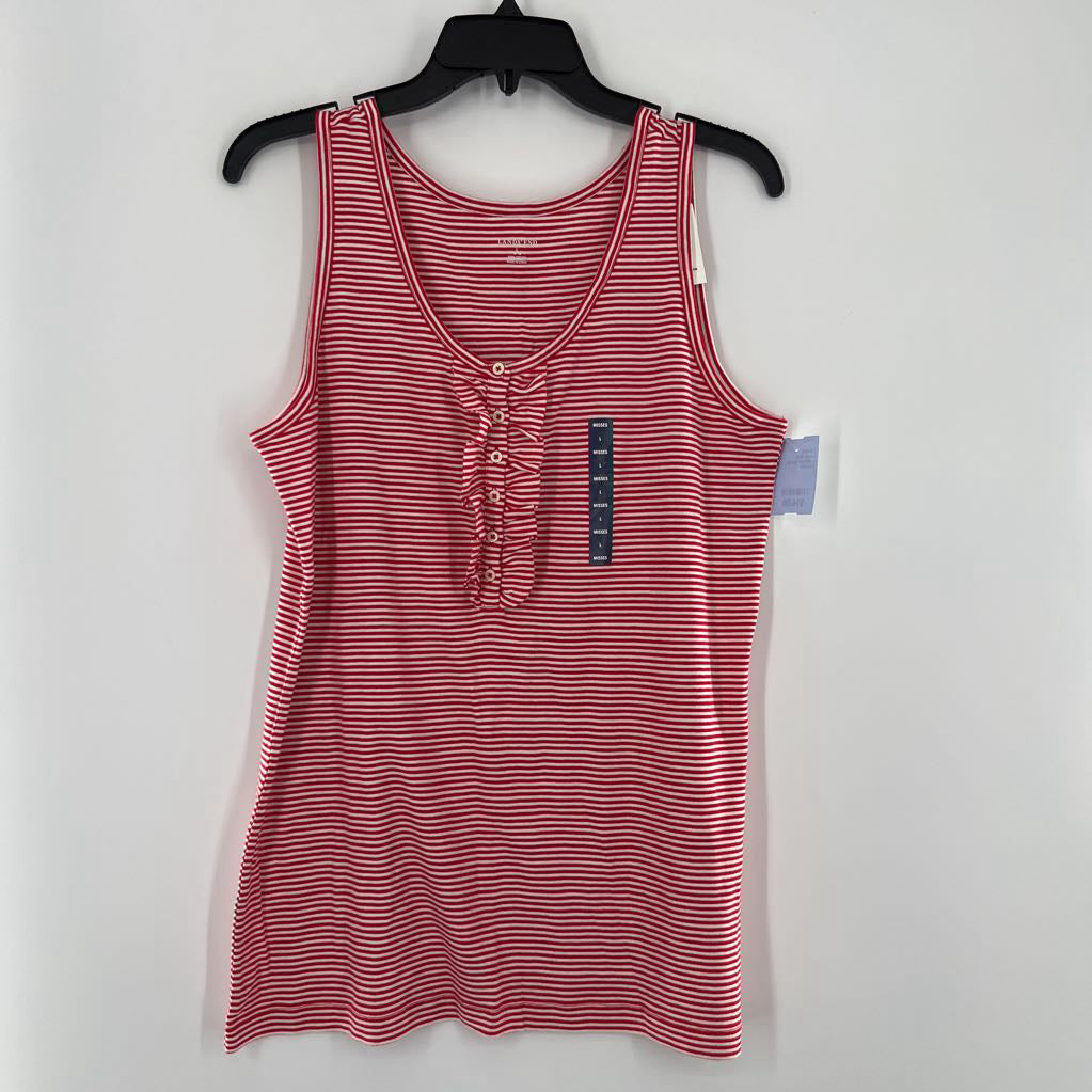 L striped scoop neck tank