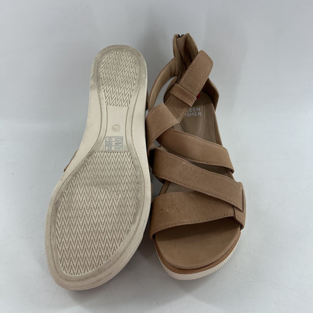 6.5 wedge heel ankle zip sandal