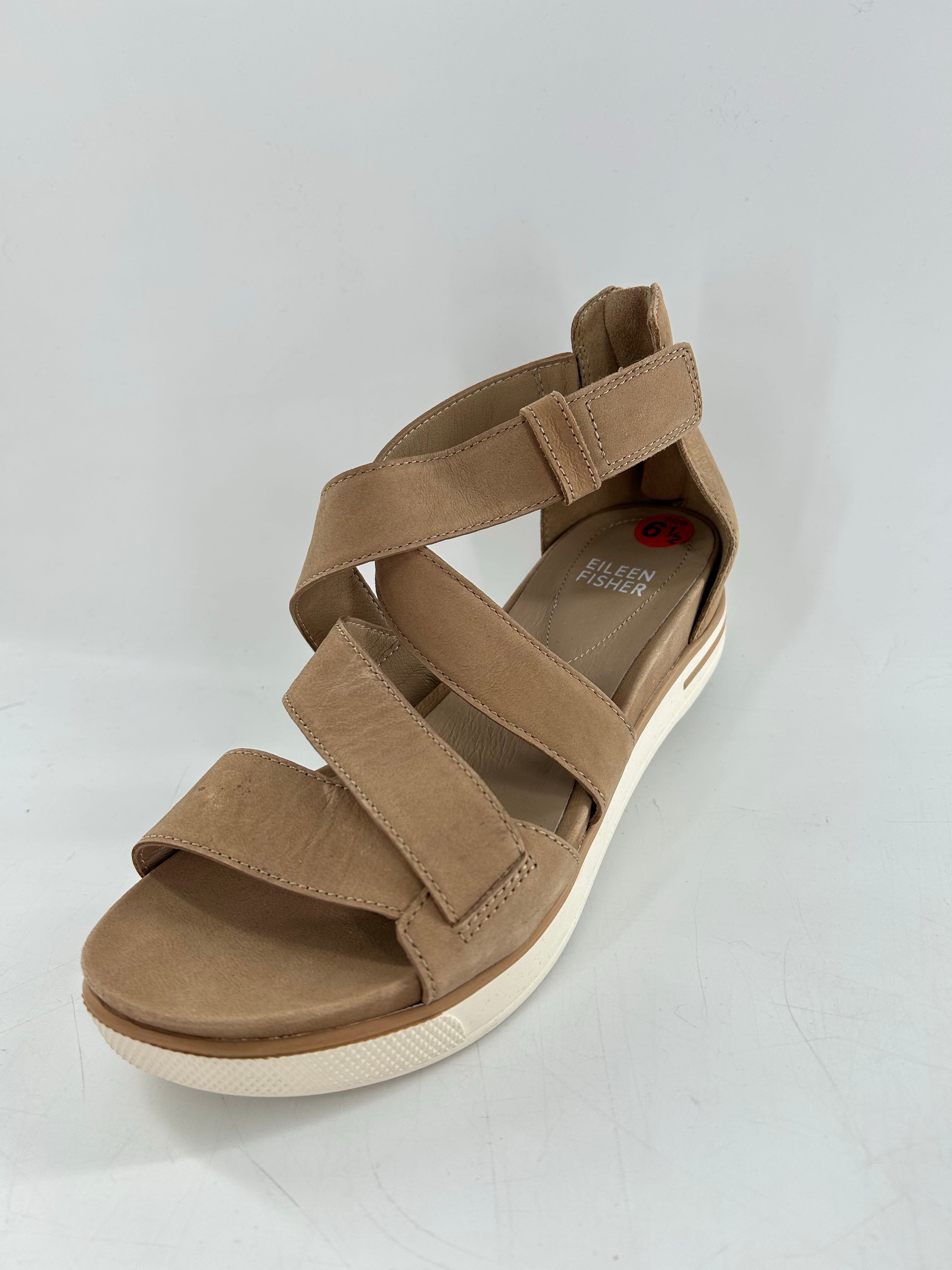 6.5 wedge heel ankle zip sandal