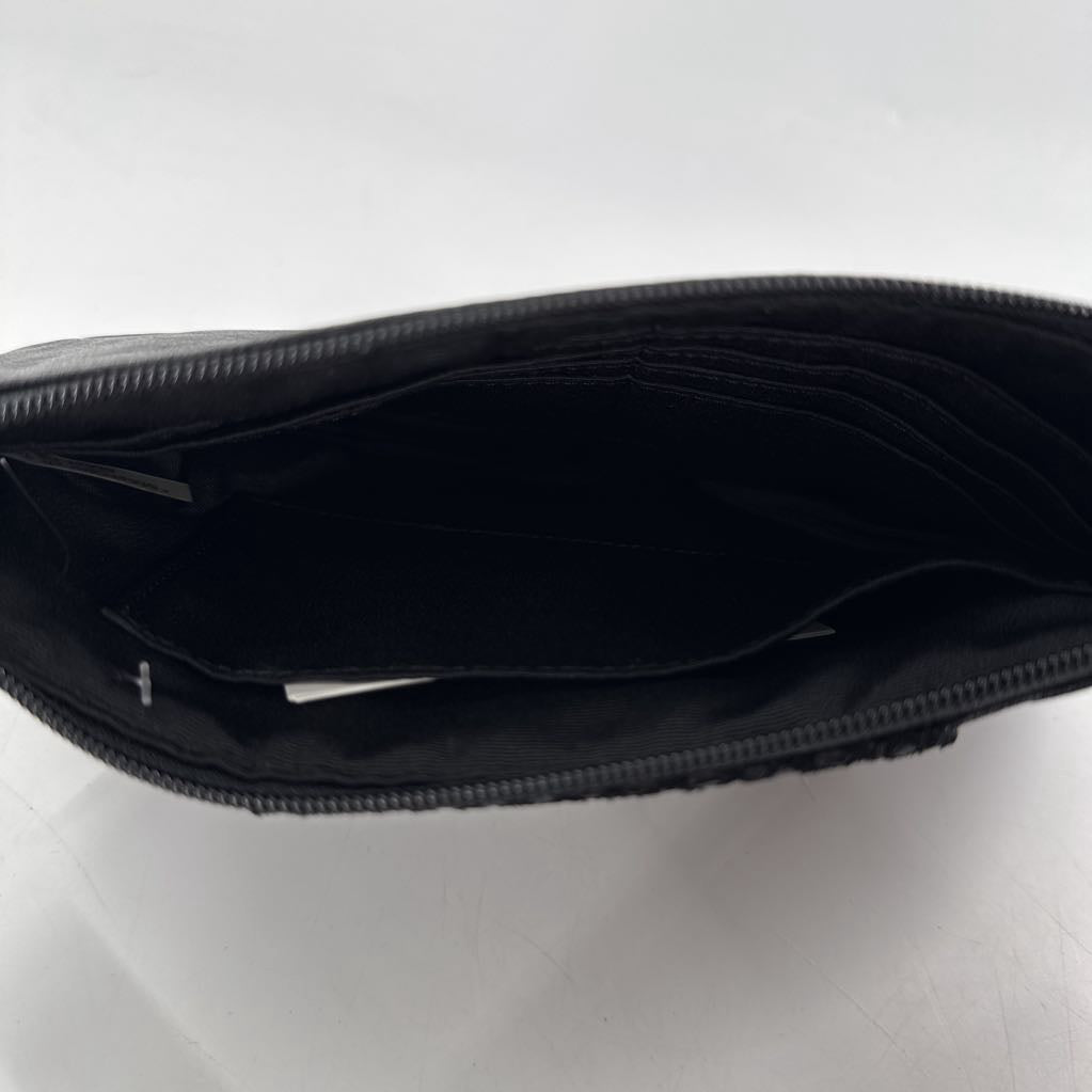 sparkle logo detail wristlet