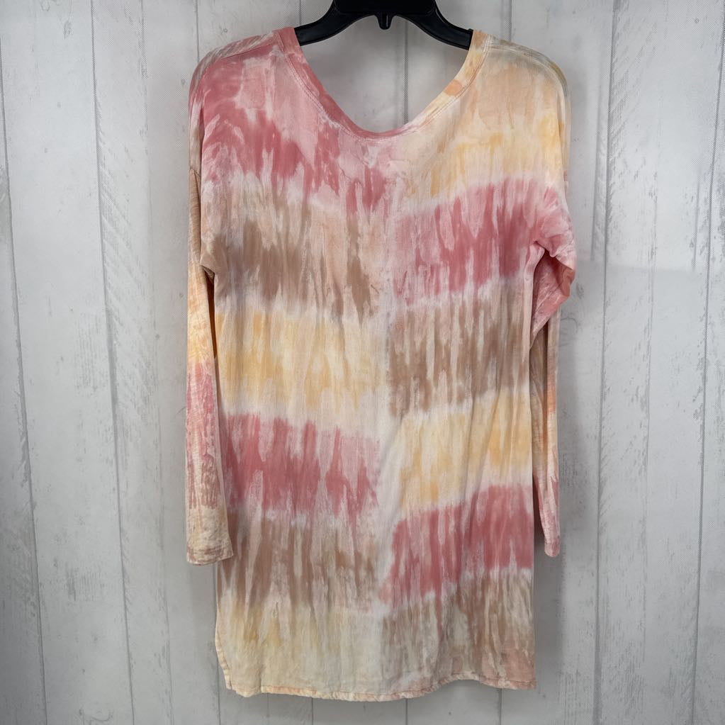 Tie Dye V-Neck l/s