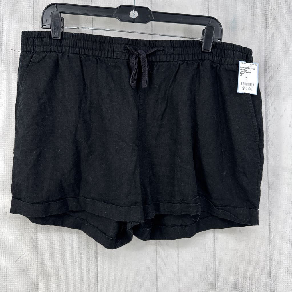 High-Waisted Drawstring Shorts