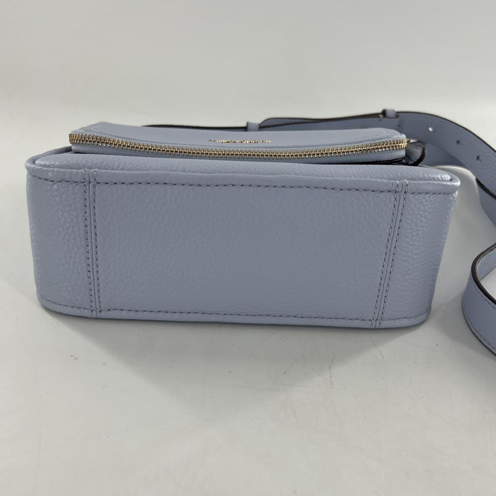 pebbled flap crossbody
