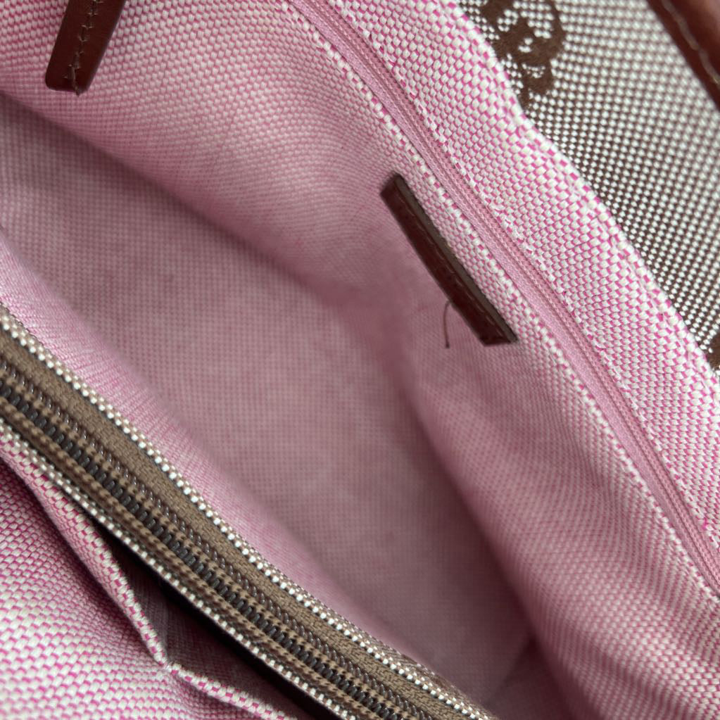 monogram canvas satchel