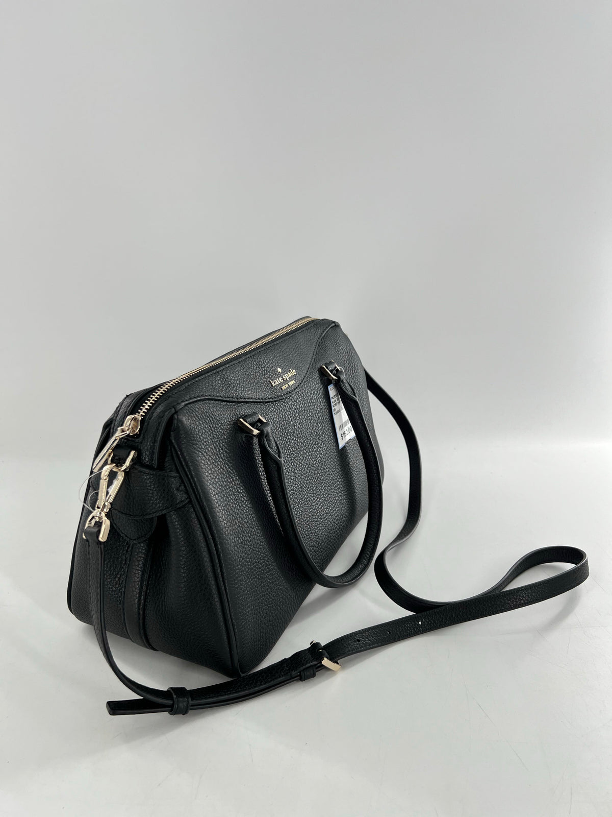 R380 pebbled dual handle satchel