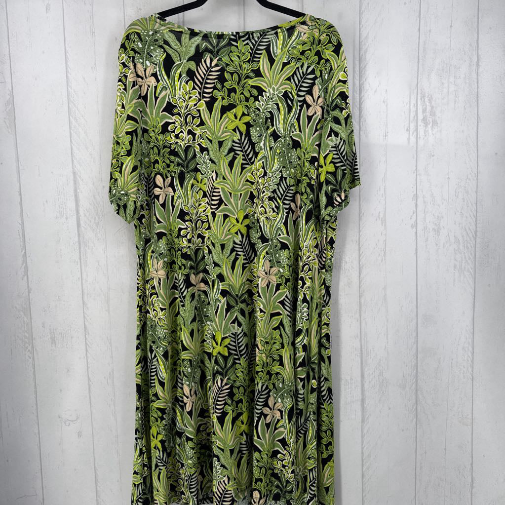 Leaf Print s/s Dress