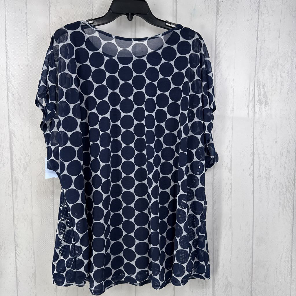 Polka Dot Overlay Top