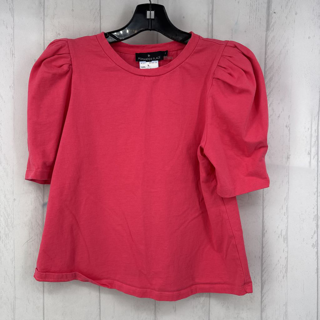 S puffy s/s crop top