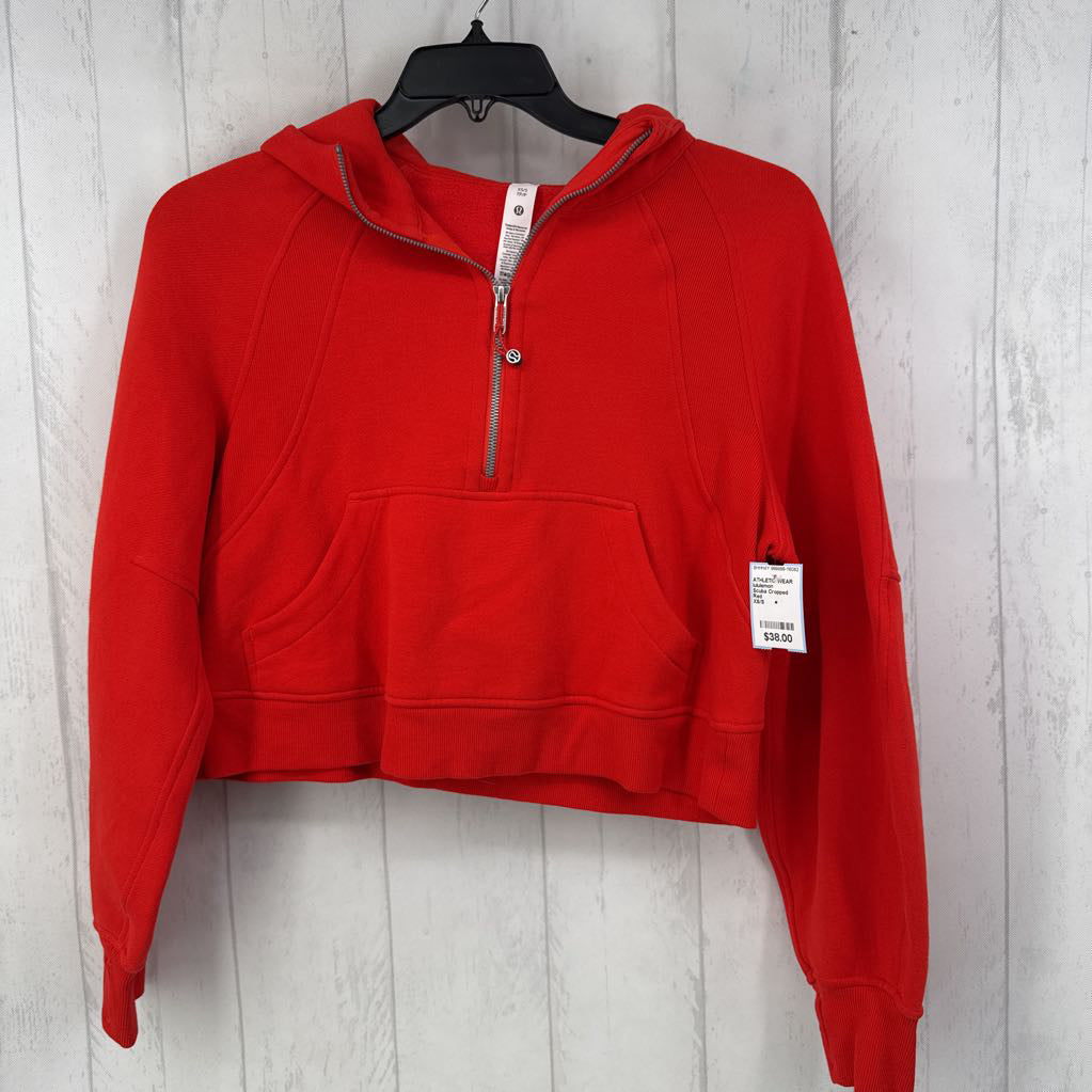 Scuba Cropped Half-Zip Hoodie