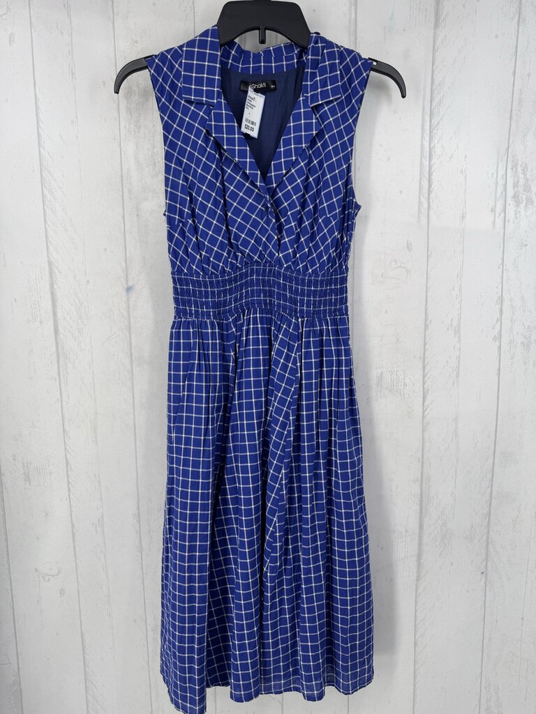 Windowpane Collared Dress
