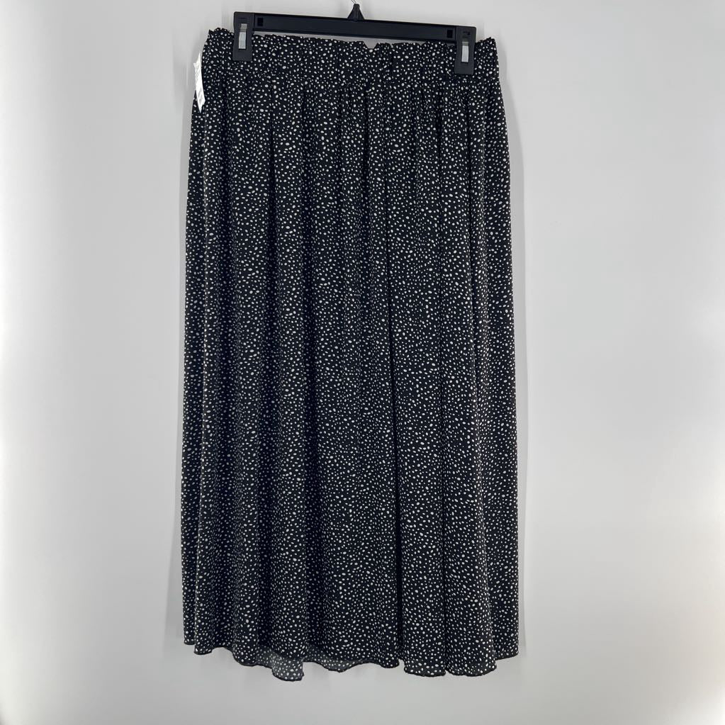 L polka-dot a-line skirt
