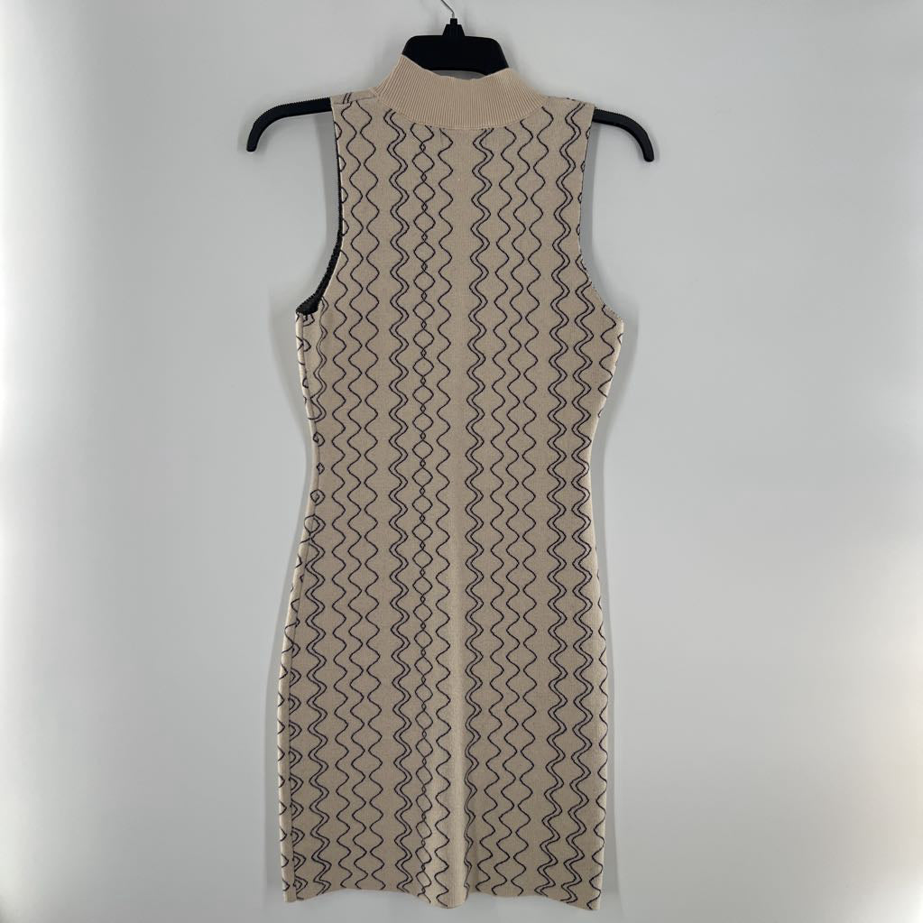 M knit mock neck slvls dress