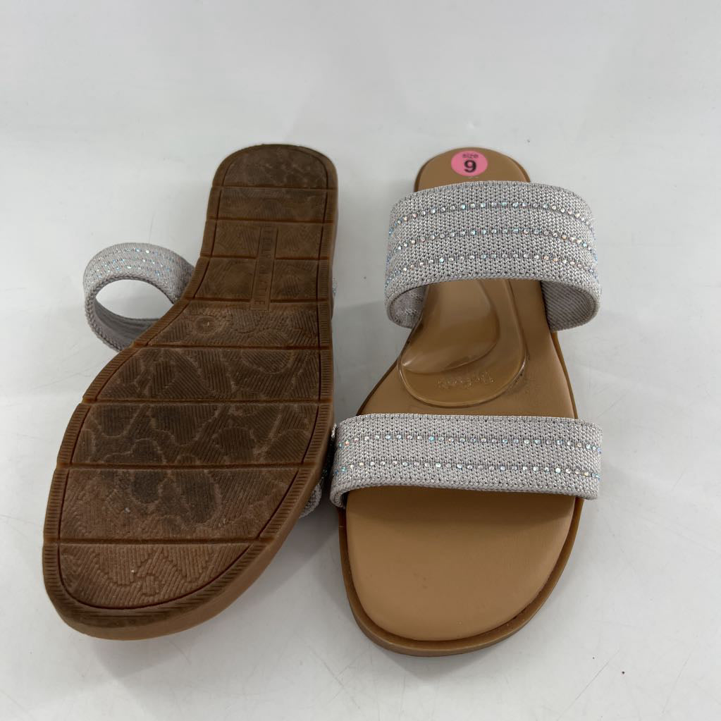 9W embelished double strap sandal
