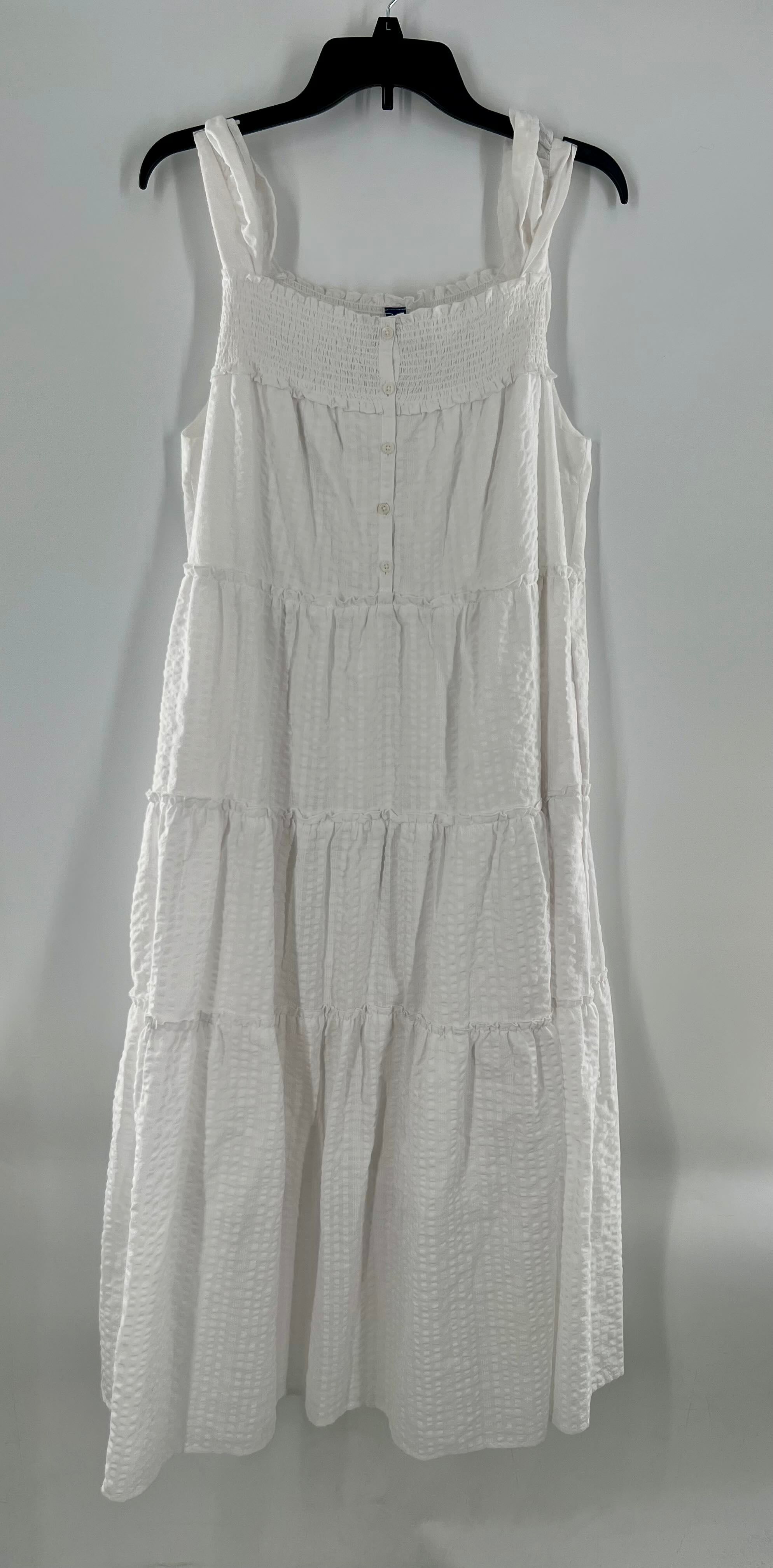 L smocked tiered sundress