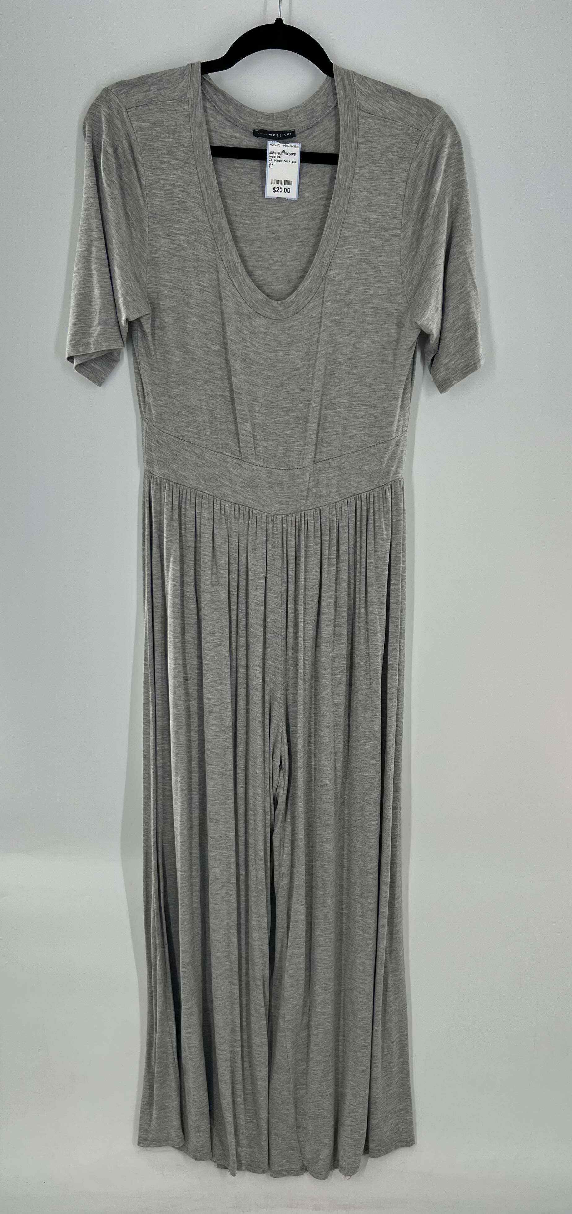 XL scoop neck s/s jumpsuit