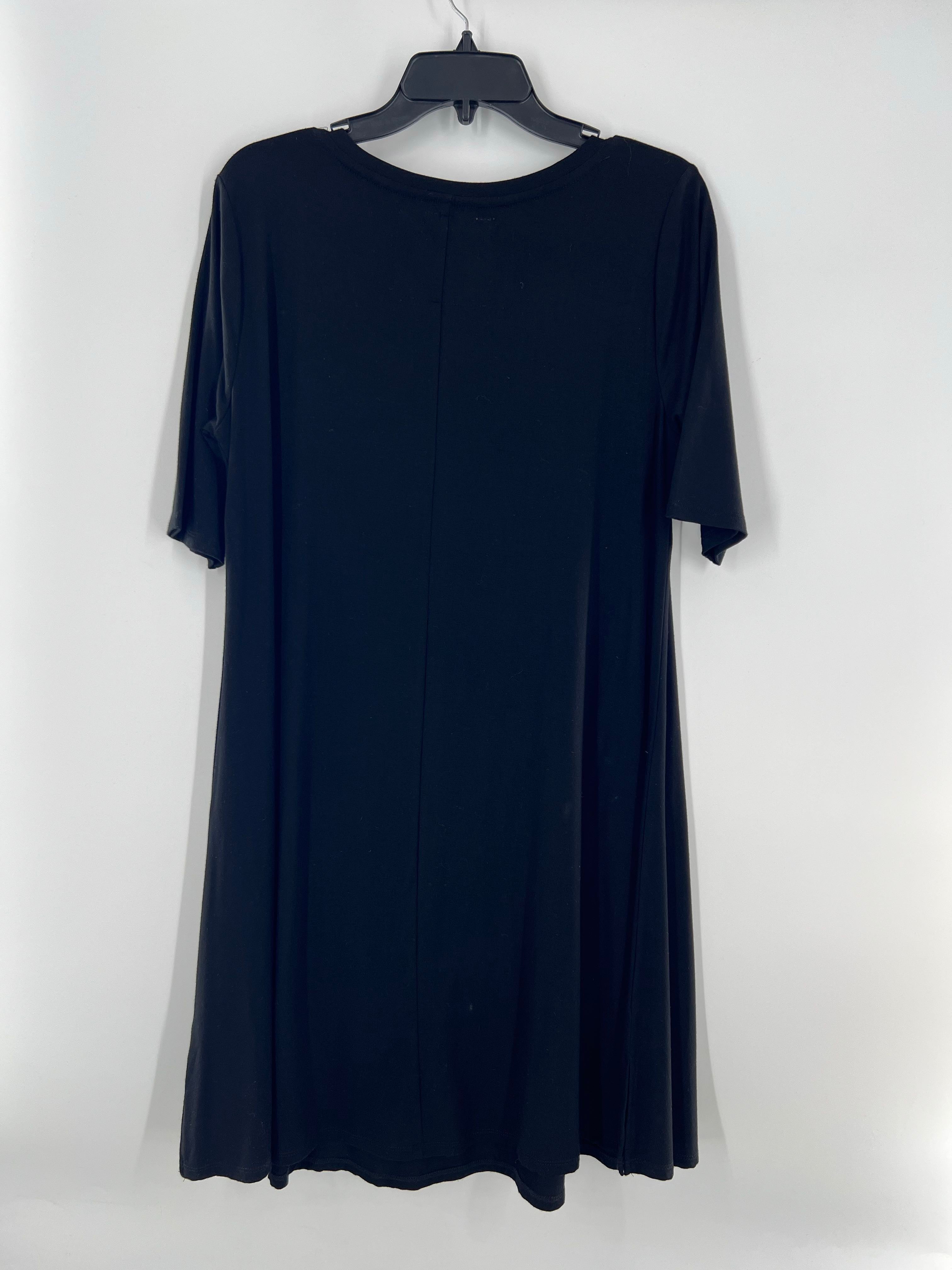 L scoop neck s/s dress