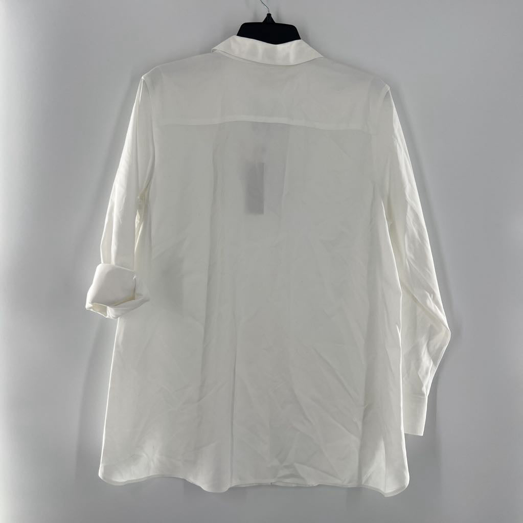 R85 L button down cuffed slv top