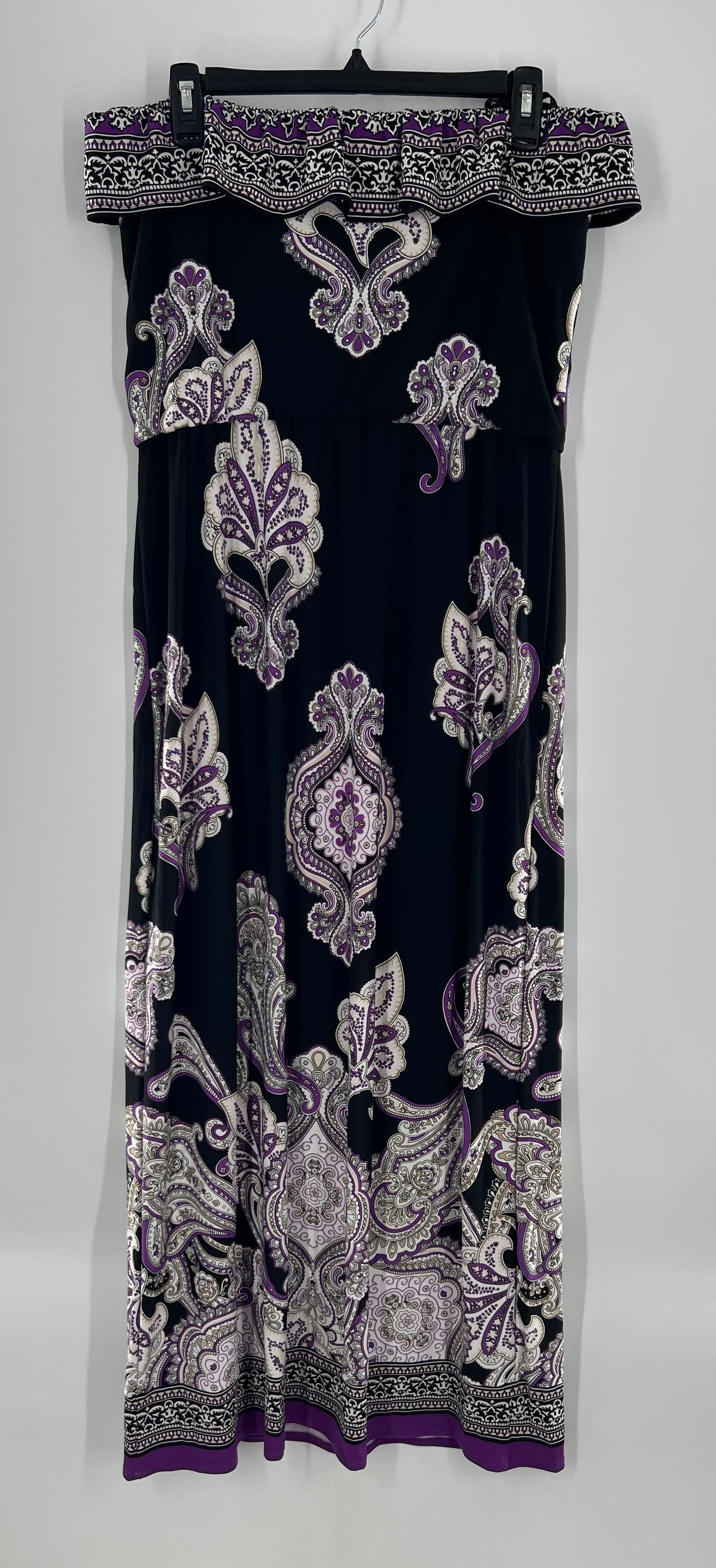 R70 M strpls paisley print dress