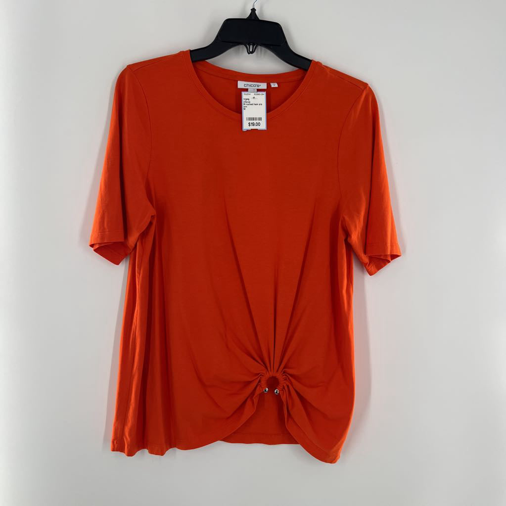 M ruched hem s/s tee