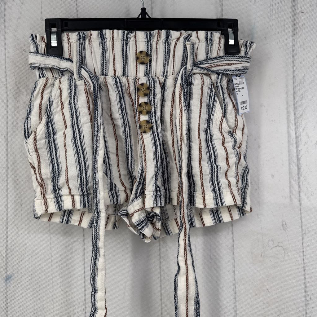 XS stripe pullon shorts