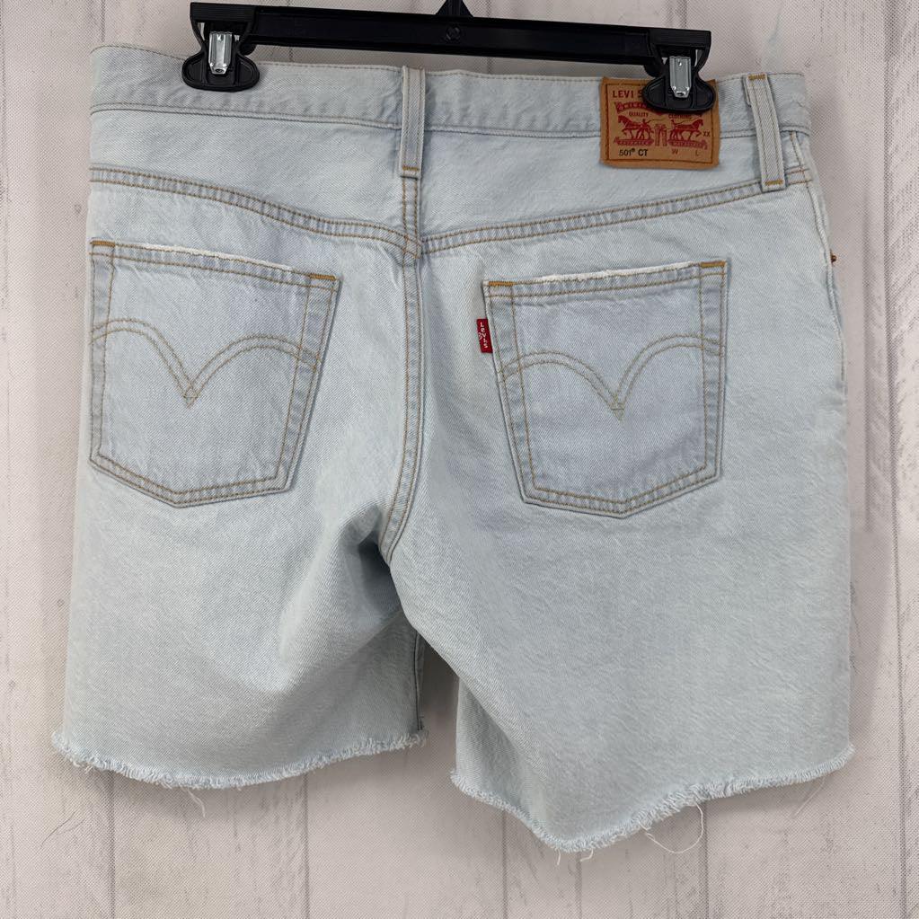 Levi's 501 Patchwork Bermuda Cutoff Shorts
