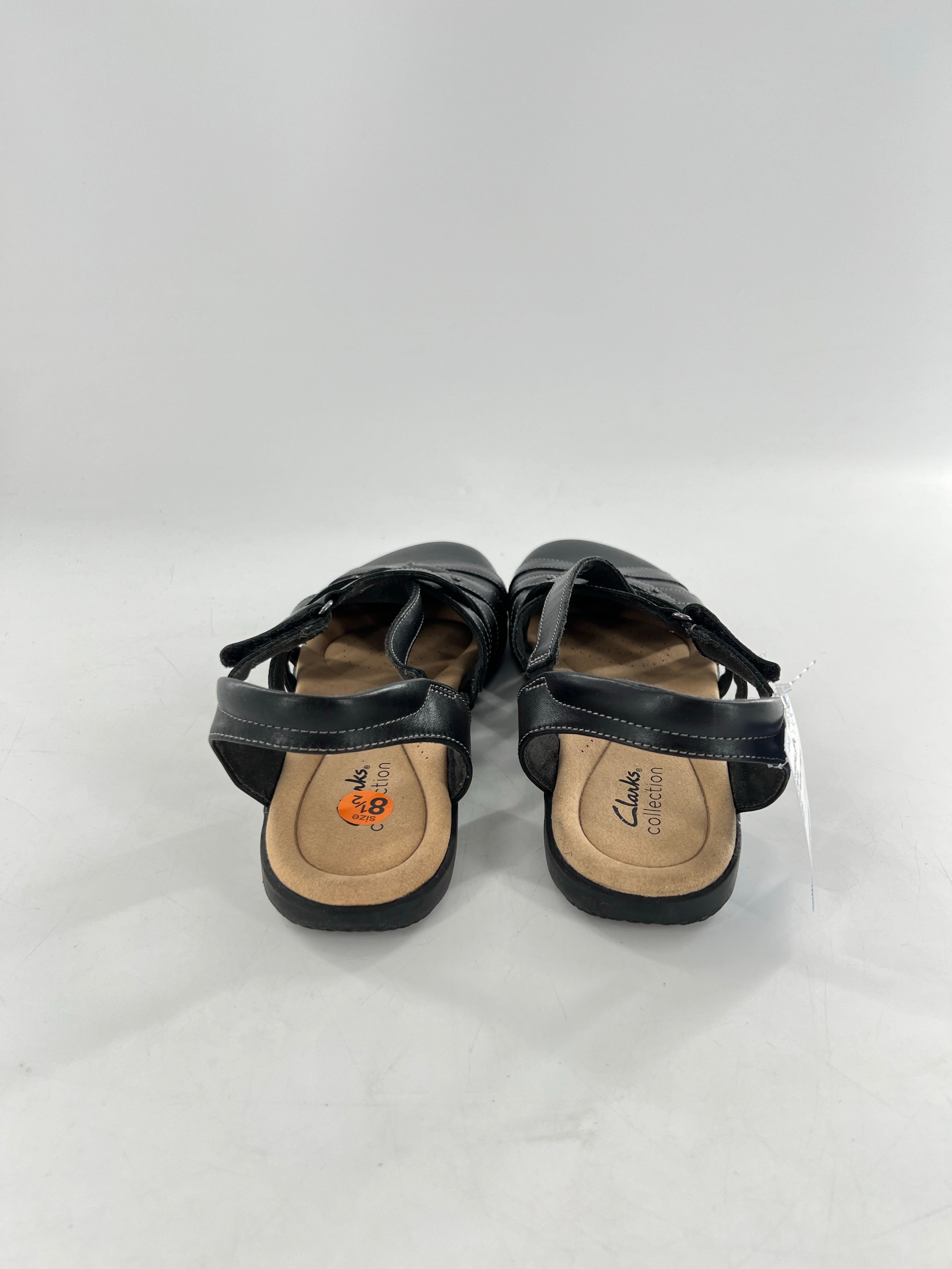 8.5 leather velcro strap sandal