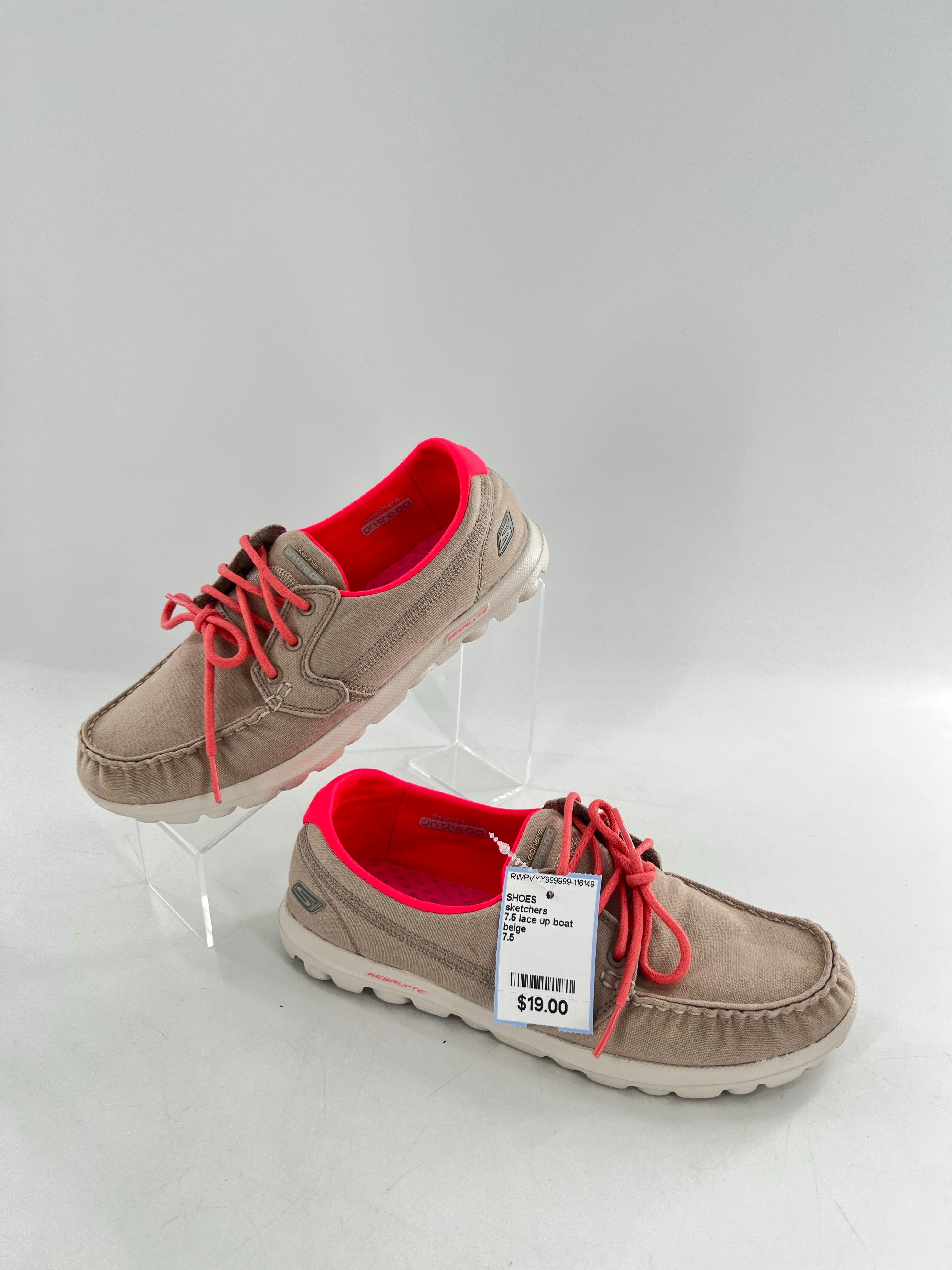 7.5 lace up boat shoes