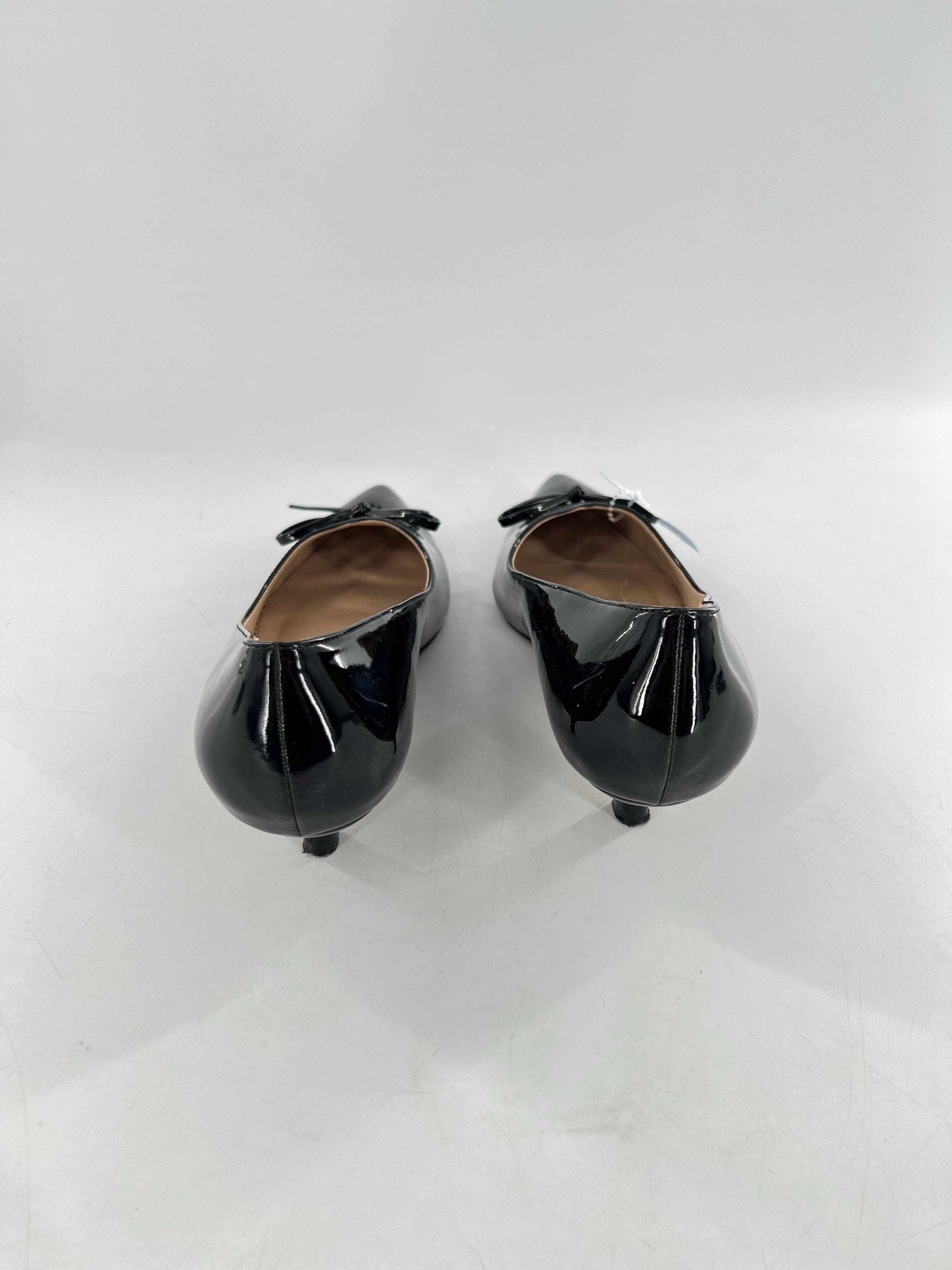 9 patent leather pointy toe pumps
