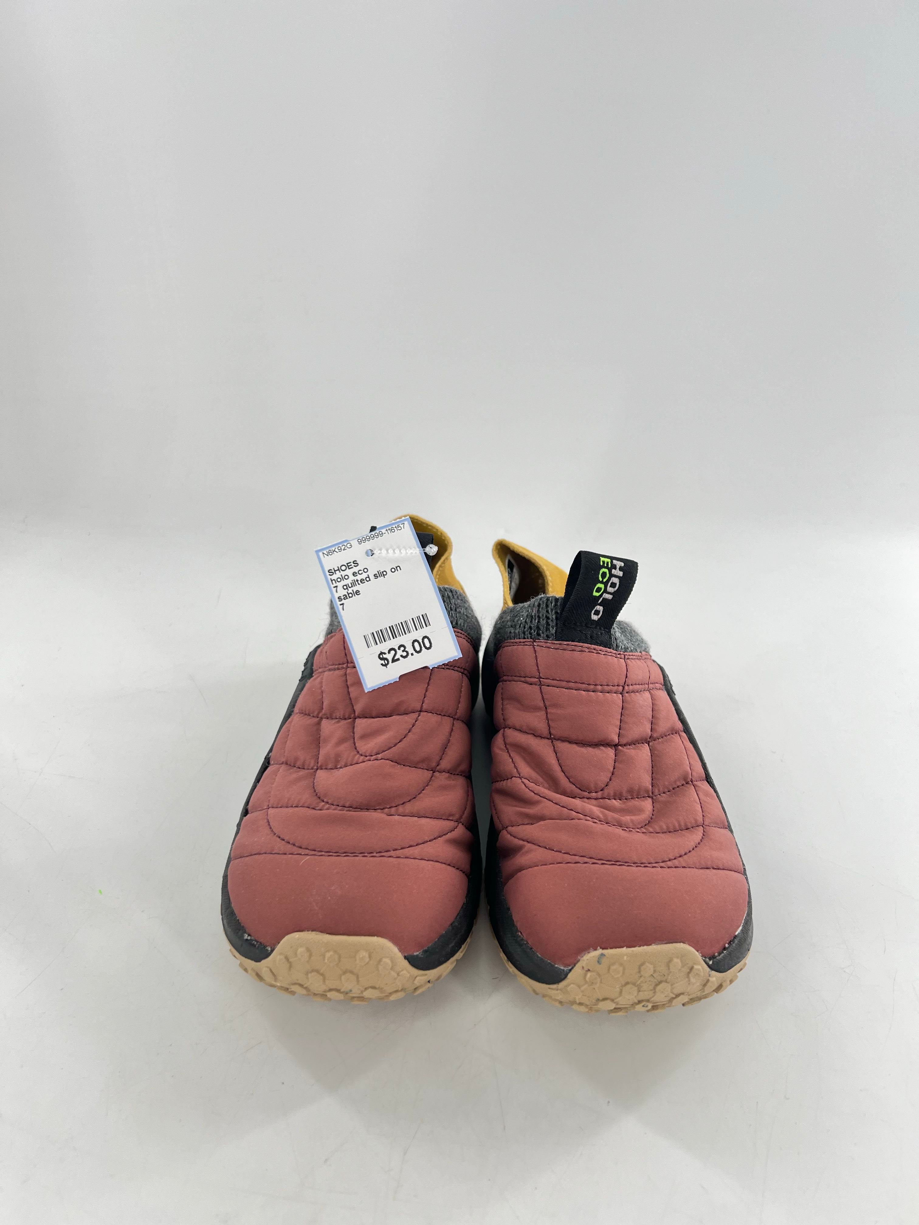 7 quilted slip on shoes