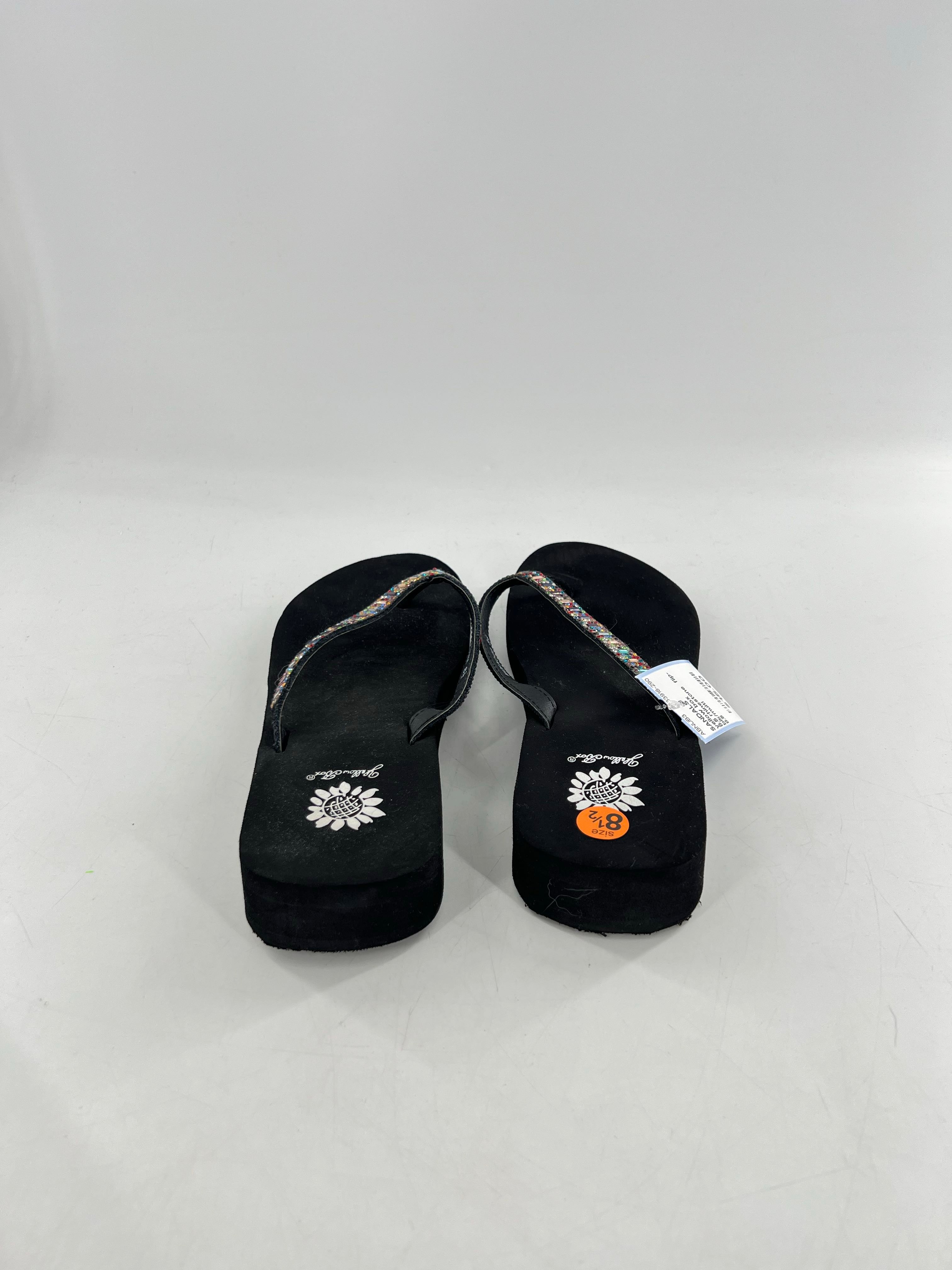 8.5 rhinestone flip-flops